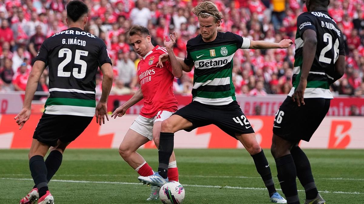 Kerem Aktürkoğlu ve Orkun Kökçü yıkıldı! Portekiz'de şampiyon Sporting